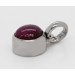 Rubin Anhänger Silber 925 roter Stern Rubin Edelstein 4.0ct. 