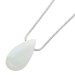 Labradorit Kette Silber 925 weißer Edelstein Tropfen 26.6ct