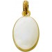 Labradorit Anhänger Silber 925 vergoldet weißer Edelstein 30.9ct