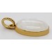 Labradorit Anhänger Silber 925 vergoldet weißer Edelstein 30.9ct