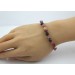 Turmalin Armband Edelstein bunte Rohsteine 6-8mm Silber 925 