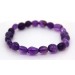 Amethyst  Armband lila Nugget Rohsteine 10-8mm 