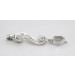 Topas Anhänger Silber 925 weißer Tropfen 3.0ct. 