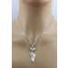 Prehnit Engelsflügel Anhänger Silber 925 hellgrüner Edelstein 3.9ct