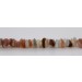 Mondstein Kette weiss orange grau Nuggets 10mm 