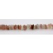 Mondstein Armband weiss pfirsich Nuggets 9mm