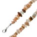 Mondstein Armband weiss pfirsich Nuggets 9mm