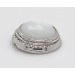 Mondstein Anhänger Silber 925 weißer Mondstein 15ct. Edelstein Topase