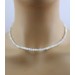 Mondstein Kette hellgraue Kugeln 5mm Edelstein