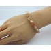 Mondstein Armband braun graue Trommel Edelsteinen 10-12mm