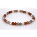 Mondstein Armband weiss grau pfirsich Kugeln 4mm 