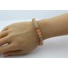 Mondstein Armband grau braun rote  Kugeln 8mm 
