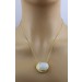 Mondstein Anhängert Mondstein 15ct Topase 0.52ct  Gelbgold vergoldet