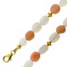 Mondstein Armband Gelbgold vergoldet bunte Nuggets 7-9mm 