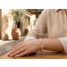 Mondstein Armband Gelbgold vergoldet bunte Nuggets 7-9mm 