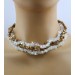 Mondstein Armband Kette Ohrhänger Set Bilderjaspis Bergkristall