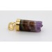 Amethyst Anhänger Gelbgold vergoldet 19.00ct. Muttergestein