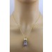 Amethyst Anhänger Gelbgold vergoldet 19.00ct. Muttergestein