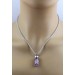Amethyst Anhänger Silber 925 platiniert 19.00ct Muttergestein