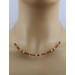 Granat Halsreif Gelbgold vergoldet orange-cognac Edelsteine 12.42ct 