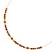 Granat Halsreif Gelbgold vergoldet orange-cognac Edelsteine 12.42ct 