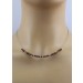 Granat Halsreif Gelbgold vergoldet weinrote Edelsteine 11.55ct