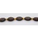 Bronzit Halsreif Gelbgold vergoldet goldbrauner Edelstein 16mm