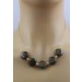 Bronzit Halsreif Gelbgold vergoldet goldbrauner Edelstein 16mm