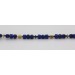 Lapislazuli Halsreif Gelbgold vergoldet tiefblaue Edelsteine 16.16ct  