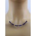 Lapislazuli Halsreif Gelbgold vergoldet tiefblaue Edelsteine 16.16ct  