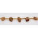 Imperialtopas Halsreif Gelbgold vergoldet gelbe Edelsteine 40ct.