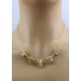 Imperialtopas Halsreif Gelbgold vergoldet gelbe Edelsteine 40ct.