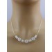 Bergkristall Halsreif Silber 925 transparente weisse Edelsteine 