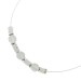 Bergkristall Halsreif Silber 925 transparente weisse Edelsteine 