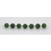 Nephrit Jade Halsreif Silber 925 moos grüner Edelstein 8mm 