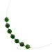 Nephrit Jade Halsreif Silber 925 moos grüner Edelstein 8mm 