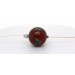 Zarinit Halsreif Silber 925 rot-grüne Edelstein Kugel 57ct.