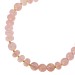 Chalcedon Kette Gelbgold vergoldet rose Edelstein Kugeln 