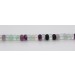 Fluorit Kette Silber 925 lila rosa blau grüne Edelsteine 59ct