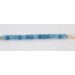 Aquamarin Kette vergoldet Perlmutt 42.7ct hellblauer Edelstein 27.1ct