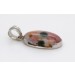 Jaspis Anhänger Silber 925 rosa grüner Edelstein 12ct 