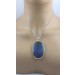 Labradorit Anhänger Silber 925 blauer Edelstein 100ct