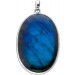 Labradorit Anhänger Silber 925 blauer Edelstein 100ct