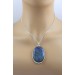 Labradorit Anhänger Silber 925 blauer Edelstein 100ct