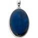 Labradorit Anhänger Silber 925 blauer Edelstein 35ct