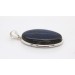 Labradorit Anhänger Silber 925 blauer Edelstein 35ct