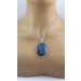 Labradorit Anhänger Silber 925 blauer Edelstein 80ct