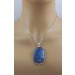 Labradorit Anhänger Silber 925 blauer Edelstein 75ct
