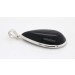 Onyx Anhänger Silber 925 schwarzer Edelstein 30ct