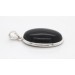 Onyx Anhänger Silber 925 schwarzer Edelstein 25ct 